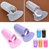 PENNY73 Nail Silicone Seal Scraper Clear Nail Art Stamping French Nail Transfer Manicure Tool with 8PCS Draw Line Pen Gel Nail Brush,White view 3