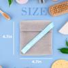 myHomeBody Soap Pocket Squares Exfoliating Pouch, Body Scrubber, Exfoliator Sponge for Bath or Shower, or Leftover Bits Saver, White Smoke, 3 Pack + 2 Lift Pads view 2