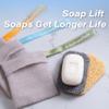 myHomeBody Soap Pocket Squares Exfoliating Pouch, Body Scrubber, Exfoliator Sponge for Bath or Shower, or Leftover Bits Saver, White Smoke, 3 Pack + 2 Lift Pads view 4