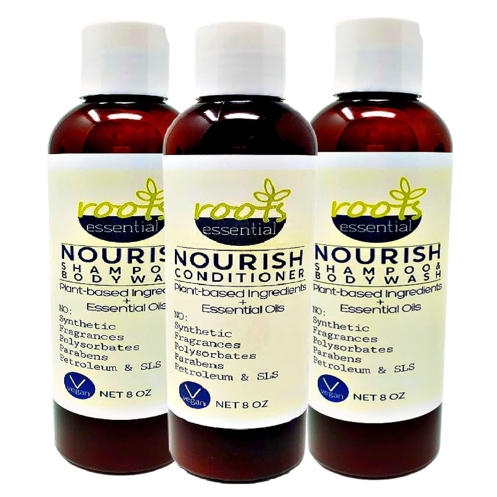 3 PACK 3-in-1 Restore Botanical Shampoo & Bodywash (2) + (1) Conditioner (Rosenmary)