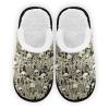 Umidedor Gothic Skull Skeletons Slippers For Women Girls, Soft Memory Foam Non-Slip Indoor House Slippers Home Shoes for Bedroom Hotel Travel Spa view 1