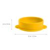 Lurrose Non- stick Wax Pot, Silicone Wax Bowl Replacement Wax Bowl Removable Waxing Pot for All Kinds of 400ml Wax Heater Machine (Yellow) Silicone Containers view 2