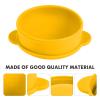 Lurrose Non- stick Wax Pot, Silicone Wax Bowl Replacement Wax Bowl Removable Waxing Pot for All Kinds of 400ml Wax Heater Machine (Yellow) Silicone Containers view 4