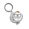 American State Flag Outline West Virginia Nail Clippers Sharp Fingernail Stainless Steel Cutter view 1