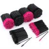 1000 Pcs Disposable Eyelash Brushes Mascara Wands Applicator Makeup Spoolies Brush Kits (Black,Pink) view 1