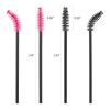 1000 Pcs Disposable Eyelash Brushes Mascara Wands Applicator Makeup Spoolies Brush Kits (Black,Pink) view 3