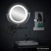 8 Inch Wall Mount Makeup Mirror with Lights, Makeup Mirror Lighted Magnification for Bathroom 360 Swivel, Extendable Vanity Mirrors view 3