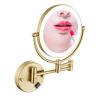 8 Inch Wall Mount Makeup Mirror with Lights, Makeup Mirror Lighted Magnification for Bathroom 360 Swivel, Extendable Vanity Mirrors view 1
