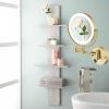 8 Inch Wall Mount Makeup Mirror with Lights, Makeup Mirror Lighted Magnification for Bathroom 360 Swivel, Extendable Vanity Mirrors view 4