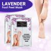 Foot Peel Mask Lavender Moisturizing Exfoliating Foot Masks - Karma Organic Feet Peeling Masks for Dry ed Feet, Remove Dead Skin & Calluses - Removes & Repairs Rough Heels, Dry Toe Skin (Pack of 2) view 3