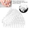 200pcs False Nail Tips Display,Clear False Nails Tips,Nail Extensions,Nail Display Sticks Transparent Tips Nail Art Display Chart Board False Nail Tips Transparent Nail Art Color view 3