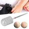 Nail Bit Bits, Foot Dead Skin Removal Nail Drill Bit, Pedicure Polishing Grinding Head Replacement Parts, Professional Stainless Steel Nail Bit Attachments Removing Foot view 3