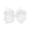 10 PCS Large 8" White Hair Bow Clips Grosgrain Ribbon Solid Color Hair Bow With Alligator Clips Hair Accessories for Teen Toddler Little Girls view 4