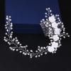 Headband Girl Hair Accessories Princess Wedding Headpiece Bridal Bridesmaid Flower Pearls Rhinestone Headdress (Color : White) view 4