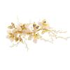 Bridal hair band headdress gold leaves handmade wedding accessories wedding jewelry for Brides Prom (Color : Silver) view 4