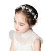 Crown Hair Accessories Headband White Girl Princess Wedding Headpiece Bridal Flower Pearls Headdress (Color : White) view 1