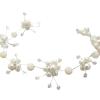Crown Hair Accessories Headband White Girl Princess Wedding Headpiece Bridal Flower Pearls Headdress (Color : White) view 3
