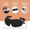 Bucky 40 Blinks No Pressure Solid Eye Mask for Sleep & Travel, Magenta, One Size view 4