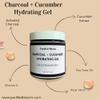 Purified Bloom Charcoal + Cucumber Hydrating Gel, Detoxifying Facial Moisturizer, With Soothing Aloe, 4 oz, All Natural Ingredients view 2