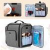 BAFASO Makeup Bag Cosmetic Bag with 4 Inner Removable Pouches, Multifunctional Travel Makeup Case (Patent Pending), Gray view 4