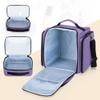 BAFASO Makeup Bag Cosmetic Bag with 4 Inner Removable Pouches, Multifunctional Travel Makeup Case (Patent Pending), Purple view 3