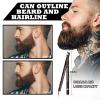 NewBang 12PCS Barber Pencil Hairline Outliner with Sharpener, Hairline & Beard Shaping Pencils for Men & Women (Black, White, Dark Brown, Light Brown) view 4