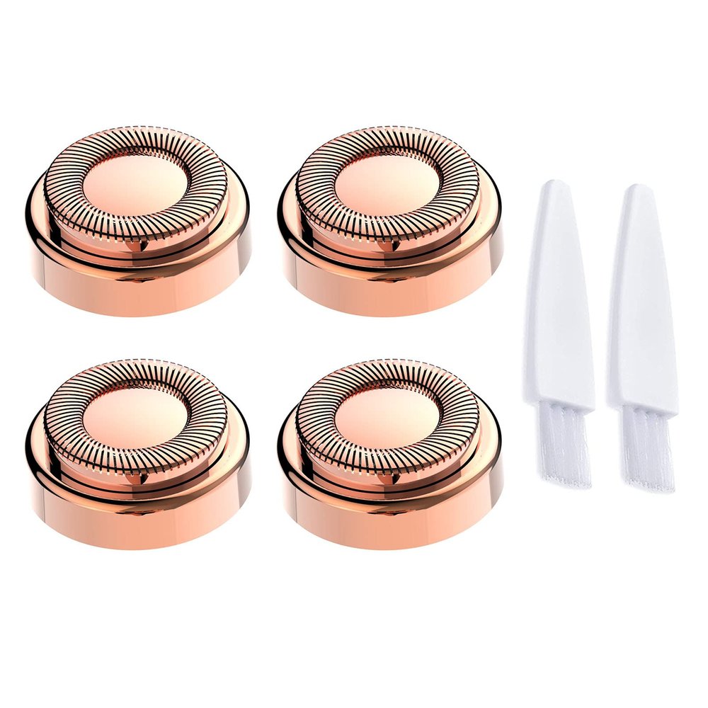 4PCS LinMei Replacement Heads Compatible for GEN 1 Finishing Touch Flawless Women's Painless Hair Remover with Cleaning Brushes