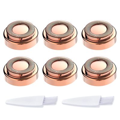 6PCS LinMei Replacement Heads Compatible for GEN 1 Finishing Touch Flawless Women's Painless Hair Remover with Cleaning Brushes