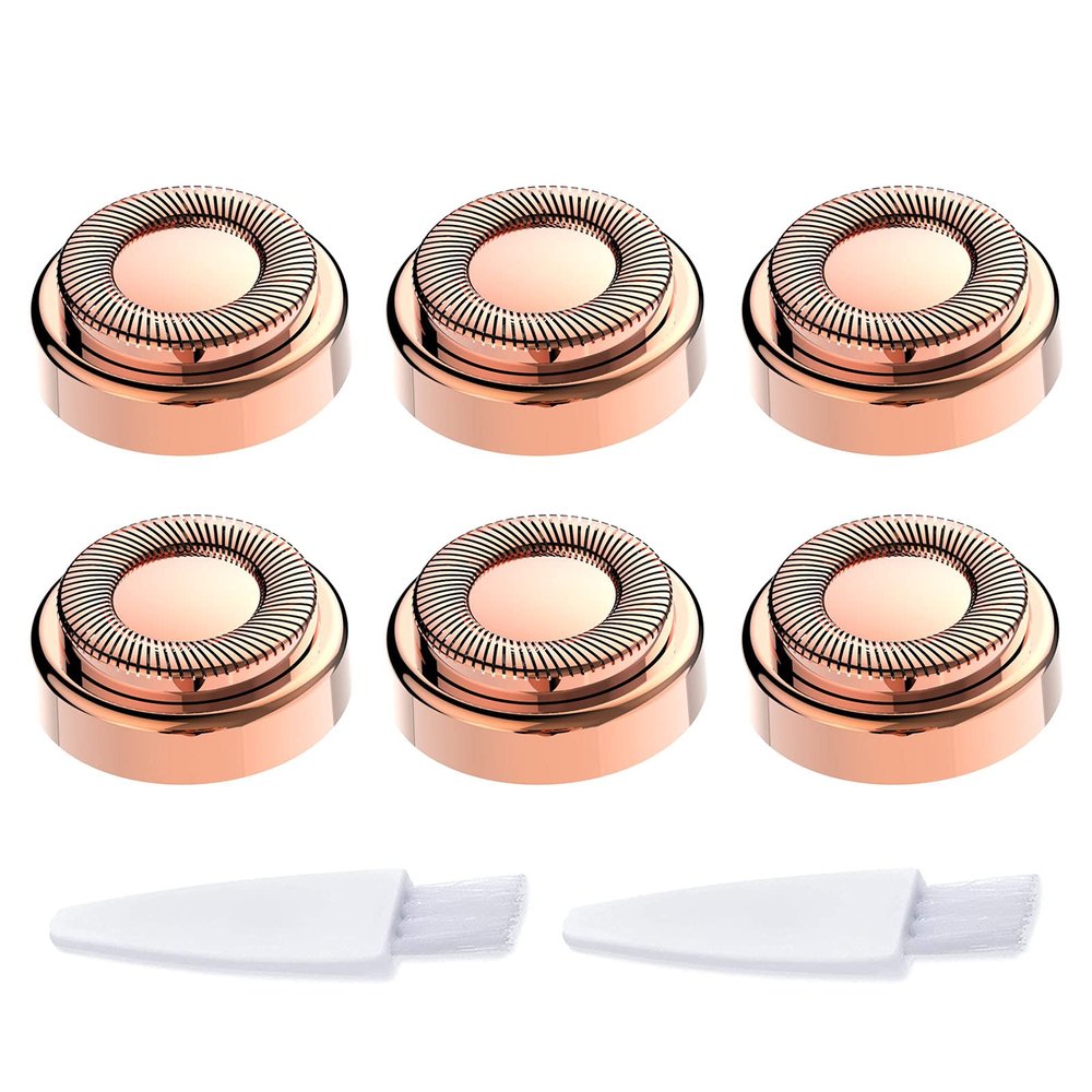 6PCS LinMei Replacement Heads Compatible for GEN 1 Finishing Touch Flawless Women's Painless Hair Remover with Cleaning Brushes