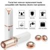 2PCS LinMei Replacement Heads Compatible for GEN 1 Finishing Touch Flawless Women's Painless Hair Remover with Cleaning Brushes view 3