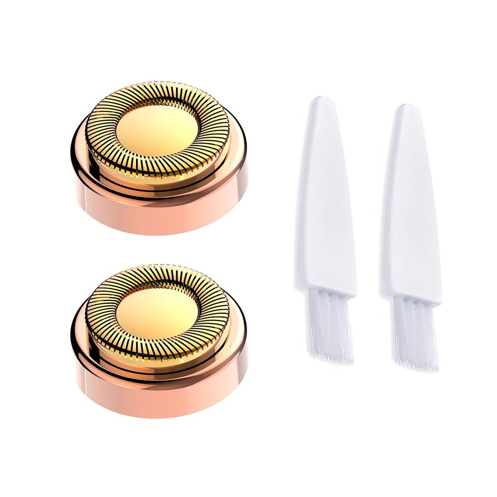 2PCS LinMei Replacement Heads Compatible for GEN 1 Finishing Touch Flawless Women's Painless Hair Remover with Cleaning Brushes