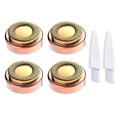 4PCS LinMei Replacement Heads Compatible for GEN 1 Finishing Touch Flawless Women's Painless Hair Remover with Cleaning Brushes