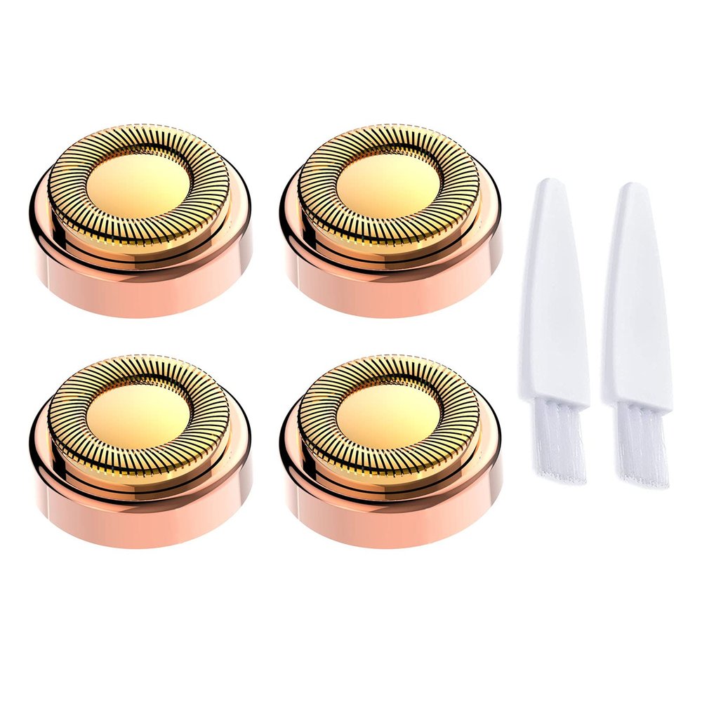 4PCS LinMei Replacement Heads Compatible for GEN 1 Finishing Touch Flawless Women's Painless Hair Remover with Cleaning Brushes