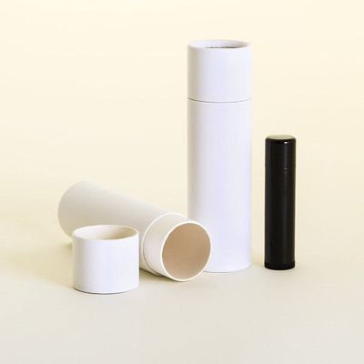 2 OZ White Kraft Paperboard Cosmetic/Lotion/Lip Balm/Deodorant Tubes (500)