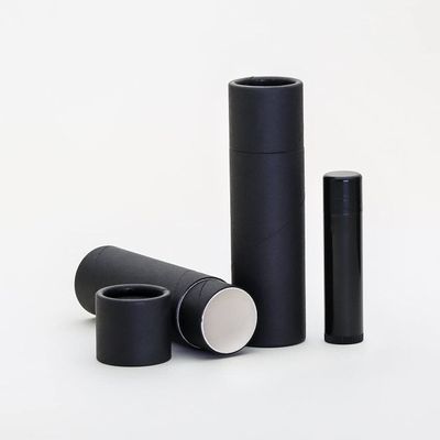 1.5 OZ Black Kraft Paperboard Cosmetic/Lotion/Lip Balm/Deodorant Tubes (1000)