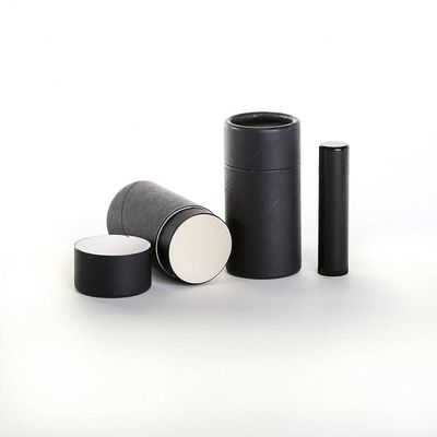 50 mL Black Kraft Paperboard Deodorant/Cosmetic/Lotion/Lip Balm/Salve Tubes (500)
