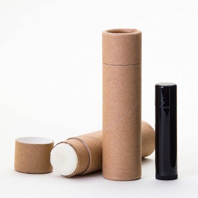 1.5 OZ Kraft Brown Paperboard Cosmetic/Lotion/Lip Balm/Deodorant Tubes (25)