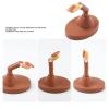 PENNY73 2 Pcs Professional Nail Art Practice Fake Finger Display Flexible Adjustable Plastic Practice Model 200Pcs Nail Tip DIY Manicure Tool view 4