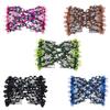 FXQHAN Magic Easy Combs for Women Hair Accessories, Elastic Beaded Double Hair Clips Combs for Hair Styling or Hair Decoration (Black + Blue + Green + Rose red + Brown) view 1
