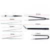7Pcs Precision Tweezers Set Stainless Steel Craft Tweezers Remover for Soldering Tweezers, Jewelry, Eyebrow, Women and Men view 4