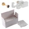 CHUANCI 24PCS/Box Disposable Sterile Ear Piercing Unit Ear Cartilage Tragus Helix Piercing Gun NO Pain Piercer Tool Machine Choose Design (24PCS/Box-3mm Gold Black Zircon) view 1