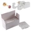 CHUANCI 24PCS/Box Disposable Sterile Ear Piercing Unit Ear Cartilage Tragus Helix Piercing Gun NO Pain Piercer Tool Machine Choose Design (24PCS/Box-3mm Gold Pink Zircon) view 1