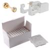 CHUANCI 24PCS/Box Disposable Sterile Ear Piercing Unit Ear Cartilage Tragus Helix Piercing Gun NO Pain Piercer Tool Machine Choose Design (24PCS/Box-3mm Gold AB Zircon) view 1