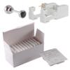 CHUANCI 24PCS/Box Disposable Sterile Ear Piercing Unit Ear Cartilage Tragus Helix Piercing Gun NO Pain Piercer Tool Machine Choose Design (24PCS/Box-3mm Silver Black Zircon) view 1