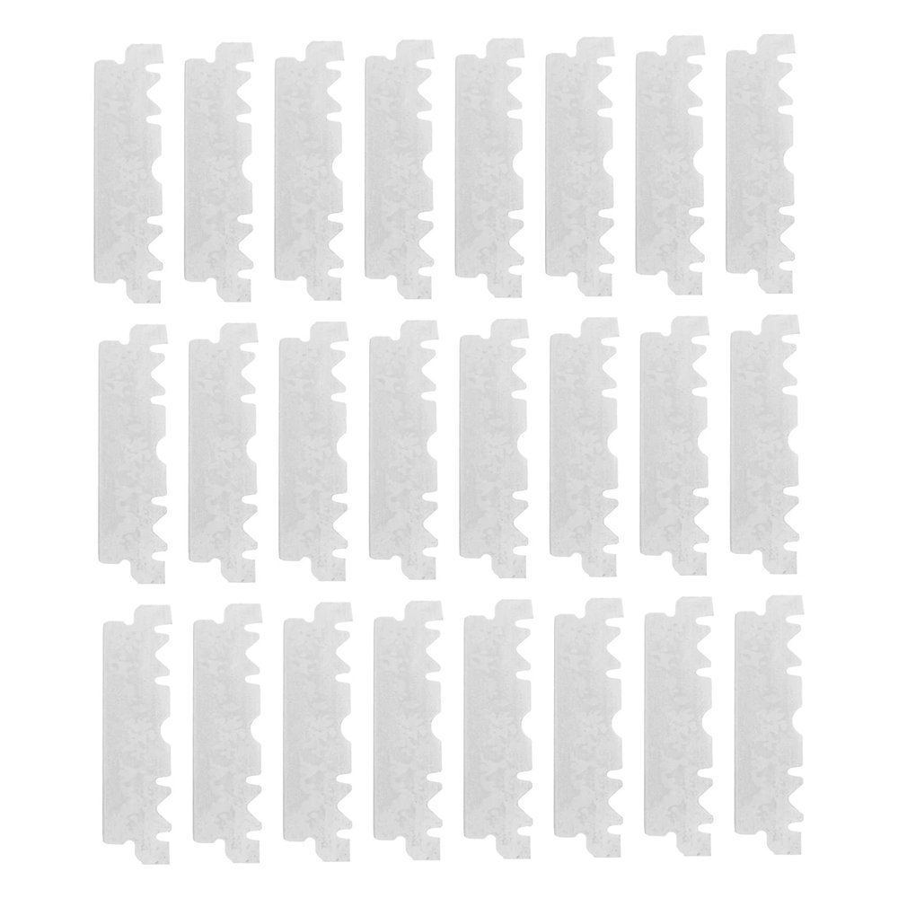Beaupretty Hand Squeegee 100pcs Razor Facial Shaver Steel Face Cutter Barbershop Face Razor Men Cutter Mens Milling Cutter Household Man Surface Coating: Chrome and