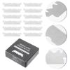 Beaupretty Hand Squeegee 100pcs Razor Facial Shaver Steel Face Cutter Barbershop Face Razor Men Cutter Mens Milling Cutter Household Man Surface Coating: Chrome and view 2
