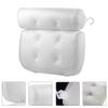 Bath Tub Pillow Bath Pillows 3D Net Cloth Spa Pillow Headrest Shoulder Neck Support Luxury Headrest Bath Cushion Pillow with 6 Suction Cups for Relaxing White Air Pillow view 4
