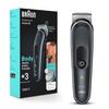Braun Body Groomer 5 for Men, BG5340, Manscaping Tool, SkinShield Technology, Sensitive Comb, Lifetime Sharp Metal Blade, Body Groomer for Men, Gray/White view 1