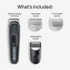 Braun Body Groomer 5 for Men, BG5340, Manscaping Tool, SkinShield Technology, Sensitive Comb, Lifetime Sharp Metal Blade, Body Groomer for Men, Gray/White view 3