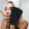 Beaupretty 8pcs Makeup Removal Gloves Ultra-fine Facial Cleansing Mitts for Sensitive Skin Portable Beauty Shower Accessories Makeup Wipe view 4